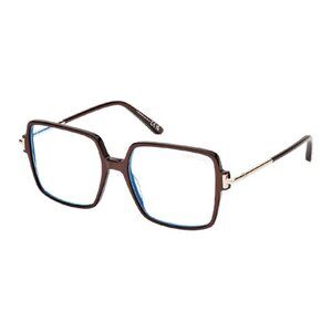 NEW TOM FORD FT5915-B/S 045 EYEGLASSES TF5915-B 045 BROWN WOMEN SQUARE EYEWEAR